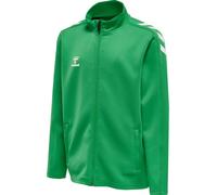 hummel Sport-Trainingsjacke hmlCORE XK Poly Zip Sweat (Polyester-Sweatstoff, Front-Reißverschluss) grün Kinder, Größe 140