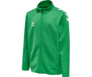 hummel Sport-Trainingsjacke hmlCORE XK Poly Zip Sweat (Polyester-Sweatstoff, Front-Reißverschluss) grün Kinder, Größe 152