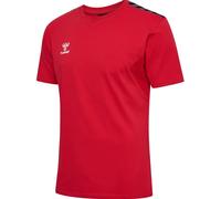 hummel Sport-Tshirt hmlAUTHENTIC CO (100% Baumwolle) Kurzarm rot Herren, Größe L