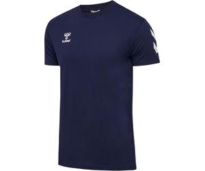 hummel Sport-Tshirt hmlGO 2.0 Chevron (Baumwolle) marineblau Herren, Größe L