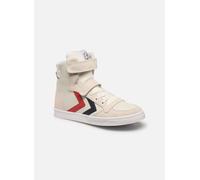 hummel Kids Slimmer Stadil Leather High Sneaker, White, Size 26