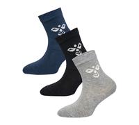 hummel Kinder Socken Sutton 3-Pack Sock 207550 Black/Grey Melange/Blue Nights 28-31