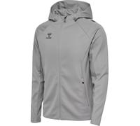 hummel Trainingsjacke hmlCIMA 2.0 Zip Hoodie (rec. Polyester, mit Kapuze) grau Herren, Größe XXL