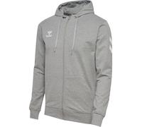 hummel Trainingsjacke hmlGO 2.0 Chevron Full-Zip Hoodie (Baumwolle, mit Kapuze) grau Herren, Größe L