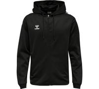 HUMMEL Unisex Adults, Unisex Kids hmlCORE XK POLY ZIP HOOD SWEAT (211484) S BLACK/BLACK