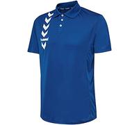 hummel Unisex Essential Polohemd Poloshirt blau 100% Polyester Größe L, L