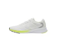 hummel Unisex Flow Breather Sneaker, White Safety Yellow, 40 EU
