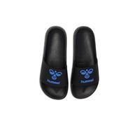 hummel Unisex HML Essential Pool Slide Slipper, Black/True Blue, 42 EU