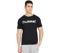 hummel Unisex hmlGo Cotton Logo T-shirt, Black, Medium