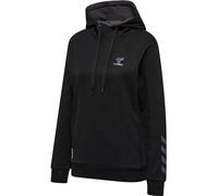 hummel Unisex Hmloffgrid Cotton Hoodie Wo Hooded Sweatshirt, Jet Black/Forged Iron, M EU