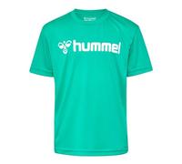 Hummel Unisex Kinder Hmllogo Jersey S/S Kids T-Shirt, Atlantis, 140 EU