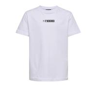 hummel Unisex Kinder Hmloffgrid Tee S/S Kids T Shirt, White/Forged Iron, 140 EU