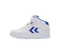 HUMMEL Unisex Kinder Klettverschluss Camden High Sneaker, White Blue, 34 EU