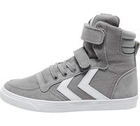 hummel Unisex Kinder Slimmer Stadil High Jr Hohe Sneaker, Frost Grey 204 496 2094, 35 EU