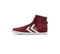 hummel Unisex Slimmer Stadil High Sneaker, Red, Size 45