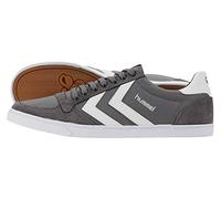hummel Unisex Slimmer Stadil Low Sneaker, White/Grey, Size 37