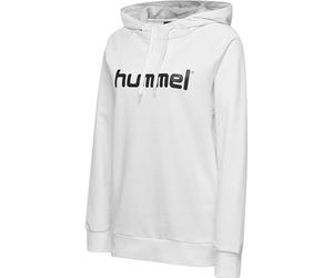 hummel Womens hmlGo Cotton Logo Hoodie, White, Extra Small