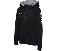 hummel Womens hmlGo Cotton Zip Hoodie, Black, Extra Small