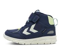 Hummel X-Light 2.0 hummelTEX Mid-Top Sneaker wasserabweisend Kinder 2431 - black/blue 38 für Kinder, blau, Größe 37 EU