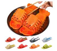 Hummer Flip Flops lustige Sandalen Hummer Hausschuhe Unisex Hummer Schuhe Pool Party Schuhe Fisch Hausschuhe Hausschuhe für Frauen Männer & Kind (25-44EU)