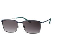 HUMPHREY´S eyewear 585333 70 Metall Rechteckig Blau/Silberfarben Sonnenbrille, Sunglasses