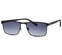 HUMPHREY´S eyewear 586140 10 polarisiert Metall Rechteckig Schwarz/Schwarz Sonnenbrille, Sunglasses