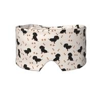 Hund Dackel, Vollständige Augenabdeckungen, lichtblockierende Augenmaske, Schlafaugen- und Ohrenschützer