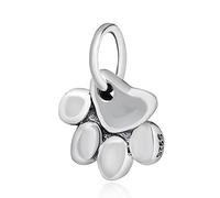 Hund Pfotenabdruck Charms passen Pandora Tier Armband, 925 Sterling Silber Welpe/Katze Pfote Anhänger Perlen, Haustier Paw Prints Charme Geschenke für Tochter/Freunde/Muttertag