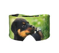 Hund Rottweiler Tier Süß Tierwelpe, Vollständige Augenabdeckungen, lichtblockierende Augenmaske, Schlafaugen- und Ohrenschützer