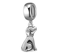 Hunde-Charm, 925er Sterlingsilber, Tier-Charm, Haustier-Charm, Geburtstag, Jahrestag, Charm für Pandora-Charm-Armband.