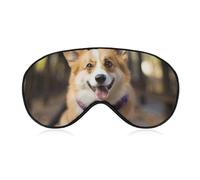 Hunde-Corgi-Augenmaske, Schlafmaske, Augenmasken für Schlafmasken für Damen und Herren, Schlafmaske, Reise-Augenmaske, Schlafmaske, Verdunkelung, lustige Schlafmaske, niedliche Schlafmaske