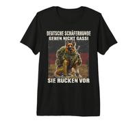 Hundeliebhaber Schäferhund taktisch Wachhund Spruch Gassi Premium T-Shirt