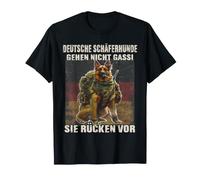 Hundeliebhaber Schäferhund taktisch Wachhund Spruch Gassi T-Shirt