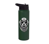 Hundemama Hund Mit Sonnenbrille Trucker Cap Retro Hunde Mama Stainless Steel Insulated Water Bottle