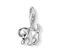 THOMAS SABO Damen Charm-Anhänger Hund Welpe Charm Club 925 Sterling Silber, 1cm, 0885-007-12