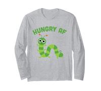 Hungry Af Caterpillar Langarmshirt