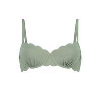 Hunkemöller Bikini-Oberteil "Scallop" in Grün - Größe 65C | Damen Bademode
