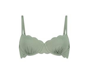 Hunkemöller Bikini-Oberteil "Scallop" in Grün - Größe 65C | Damen Bademode