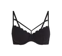 Hunkemöller Bikini-Oberteil "Scallop" in Schwarz - Größe 70D | Damen Bademode