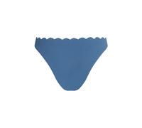 Hunkemöller Bikini Slip mit hohem Beinausschnitt Scallop Blau 2XL