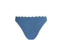 Hunkemöller Bikini Slip mit hohem Beinausschnitt Scallop Blau XL