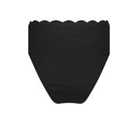 Hunkemöller Bikini-Slip mit hohem Beinausschnitt Scallop Schwarz S