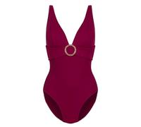 HUNKEMÖLLER Crinkle Ring Badeanzug - Beaujolais - M