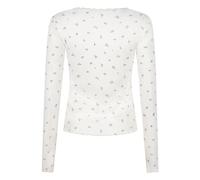 Pyjama HUNKEMÖLLER "Daisy Pyjama Oberteil", Damen, Gr. M, weiß, 45% Viskose, 45% Baumwolle, 10% Elasthan, Homewear-Sets Pyjama (89702419-M) weiß