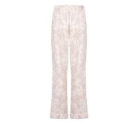 Pyjama HUNKEMÖLLER "Flower Linen Hose", Damen, Gr. L, rosa, 70% Viskose, 30% Leinen, Homewear-Sets Pyjama (74917536-L) rosa