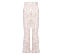 Pyjama HUNKEMÖLLER "Flower Linen Hose", Damen, Gr. M, rosa, 70% Viskose, 30% Leinen, Homewear-Sets Pyjama (74917536-M) rosa