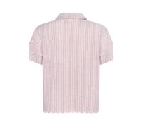 Hunkemöller Gestreiftes Pyjama-Oberteil aus Baumwolle Rosa XL