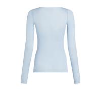 Hunkemöller Himmlisch weiches Shirt aus Kaschmir-Mix mit U-Boot-Ausschnitt Blau 2XL