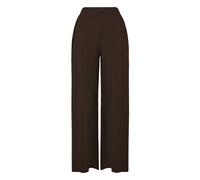 Pyjama HUNKEMÖLLER "Hose Jersey Premium", Damen, Gr. M, braun, 62% Polyester, 33% Viskose, 5% Lyocell, Homewear-Sets Pyjama (12082611-M) braun