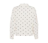 Pyjama HUNKEMÖLLER "Jacke aus Baumwolle mit Punkten", Damen, Gr. S, weiß, 100% Baumwolle, Homewear-Sets Pyjama (88101109-S) weiß